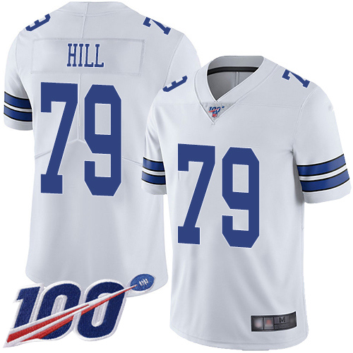 Men Dallas Cowboys Limited White Trysten Hill Road #79 100th Season Vapor Untouchable NFL Jersey->dallas cowboys->NFL Jersey